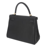 HERMES エルメス ケリー 28 内縫い 2WAY ブラック Z刻印(2021年頃) レディース トゴ ハンドバッグ Aランク 中古 銀蔵