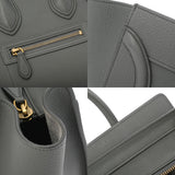 CELINE セリーヌ ラゲージ マイクロ コール 189793AQL.10KL レディース ドラムドカーフスキン ハンドバッグ ABランク 中古 銀蔵