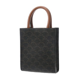 CELINE セリーヌ ミニ バーティカルカバ タン 194372BZK レディース レザー トリオンフキャンバス ハンドバッグ Aランク 中古 銀蔵