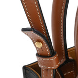 CELINE セリーヌ ミニ バーティカルカバ タン 194372BZK レディース レザー トリオンフキャンバス ハンドバッグ Aランク 中古 銀蔵