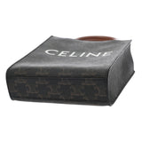 CELINE セリーヌ ミニ バーティカルカバ タン 194372BZK レディース レザー トリオンフキャンバス ハンドバッグ Aランク 中古 銀蔵