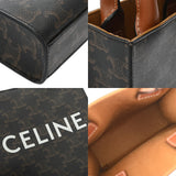 CELINE セリーヌ ミニ バーティカルカバ タン 194372BZK レディース レザー トリオンフキャンバス ハンドバッグ Aランク 中古 銀蔵