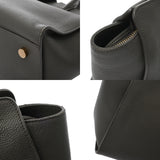 SAINT LAURENT サンローラン ダウンタウン ベイビー グレー 635346 レディース グレインレザー ハンドバッグ ABランク 中古 銀蔵