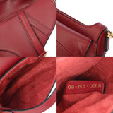 CHRISTIAN DIOR クリスチャンディオール サドルバッグ レッド M0447CWGH レディース レザー ボディバッグ ABランク 中古 銀蔵