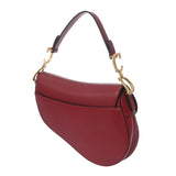 CHRISTIAN DIOR クリスチャンディオール サドルバッグ レッド M0447CWGH レディース レザー ボディバッグ ABランク 中古 銀蔵