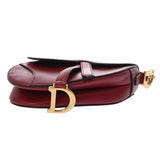 CHRISTIAN DIOR クリスチャンディオール サドルバッグ レッド M0447CWGH レディース レザー ボディバッグ ABランク 中古 銀蔵