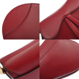 CHRISTIAN DIOR クリスチャンディオール サドルバッグ レッド M0447CWGH レディース レザー ボディバッグ ABランク 中古 銀蔵