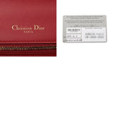 CHRISTIAN DIOR クリスチャンディオール チェーンショルダー レッド レディース レザー スタッズ ショルダーバッグ ABランク 中古 銀蔵