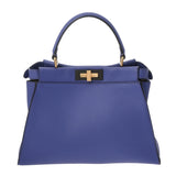 FENDI フェンディ ピーカブー パープル 8BN290 レディース レザー ハンドバッグ Aランク 中古 銀蔵
