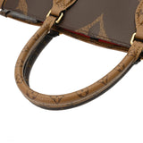 LOUIS VUITTON ルイヴィトン モノグラムリバース オンザゴー MM ブラウン M45321 レディース モノグラムキャンバス ハンドバッグ Aランク 中古 銀蔵