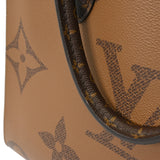LOUIS VUITTON ルイヴィトン モノグラムリバース オンザゴー MM ブラウン M45321 レディース モノグラムキャンバス ハンドバッグ Aランク 中古 銀蔵