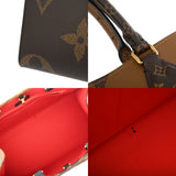 LOUIS VUITTON ルイヴィトン モノグラムリバース オンザゴー MM ブラウン M45321 レディース モノグラムキャンバス ハンドバッグ ABランク 中古 銀蔵