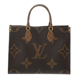 LOUIS VUITTON ルイヴィトン モノグラムリバース オンザゴー MM ブラウン M45321 レディース モノグラムキャンバス ハンドバッグ ABランク 中古 銀蔵