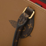 LOUIS VUITTON ルイヴィトン モノグラムリバース オンザゴー MM ブラウン M45321 レディース モノグラムキャンバス ハンドバッグ ABランク 中古 銀蔵