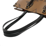 LOUIS VUITTON ルイヴィトン モノグラムリバース オンザゴー MM ブラウン M45321 レディース モノグラムキャンバス ハンドバッグ ABランク 中古 銀蔵