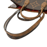 LOUIS VUITTON ルイヴィトン モノグラムリバース オンザゴー GM 旧型 ブラウン M44576 ユニセックス モノグラムキャンバス ハンドバッグ Aランク 中古 銀蔵