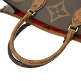 LOUIS VUITTON ルイヴィトン モノグラムリバース オンザゴー GM 旧型 ブラウン M44576 ユニセックス モノグラムキャンバス ハンドバッグ Aランク 中古 銀蔵
