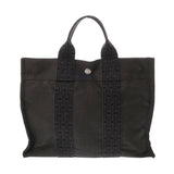 HERMES エルメス エールライン トート PM グレー ユニセックス キャンバス トートバッグ ABランク 中古 銀蔵