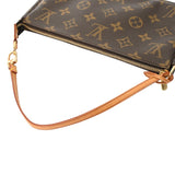 LOUIS VUITTON ルイヴィトン モノグラム ポシェット アクセソワール ブラウン M51980 レディース モノグラムキャンバス アクセサリーポーチ Bランク 中古 銀蔵