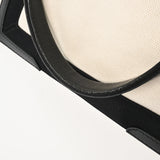 BALENCIAGA バレンシアガ ネイビーカバス S ホワイト/ブラック 339933 レディース キャンバス レザー ハンドバッグ Bランク 中古 銀蔵