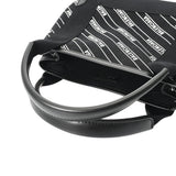 BALENCIAGA バレンシアガ ネイビーカバス XS ブラック/ホワイト 390346 レディース キャンバス レザー ハンドバッグ Aランク 中古 銀蔵