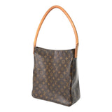 LOUIS VUITTON ルイヴィトン モノグラム ルーピング GM ブラウン M51145 レディース モノグラムキャンバス ワンショルダーバッグ Bランク 中古 銀蔵