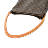 LOUIS VUITTON ルイヴィトン モノグラム ルーピング GM ブラウン M51145 レディース モノグラムキャンバス ワンショルダーバッグ Bランク 中古 銀蔵