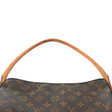 LOUIS VUITTON ルイヴィトン モノグラム ルーピング GM ブラウン M51145 レディース モノグラムキャンバス ワンショルダーバッグ Bランク 中古 銀蔵