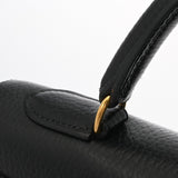 HERMES エルメス ケリー 32 外縫い 2WAY ブラック ○U刻印(1991年頃) レディース アルデンヌ ハンドバッグ ABランク 中古 銀蔵