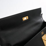 HERMES エルメス ケリー 32 外縫い 2WAY ブラック ○U刻印(1991年頃) レディース アルデンヌ ハンドバッグ ABランク 中古 銀蔵