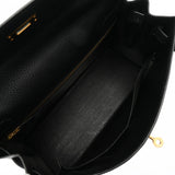 HERMES エルメス ケリー 32 外縫い 2WAY ブラック ○U刻印(1991年頃) レディース アルデンヌ ハンドバッグ ABランク 中古 銀蔵