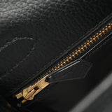 HERMES エルメス ケリー 32 外縫い 2WAY ブラック ○U刻印(1991年頃) レディース アルデンヌ ハンドバッグ ABランク 中古 銀蔵