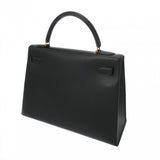 HERMES エルメス ケリー 32 外縫い 2WAY ブラック ○U刻印(1991年頃) レディース アルデンヌ ハンドバッグ ABランク 中古 銀蔵