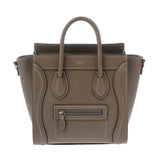 CELINE セリーヌ ラゲージ ナノ 2WAY スリ 189243DRU.09SO レディース ドラムドカーフ ハンドバッグ ABランク 中古 銀蔵