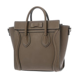 CELINE セリーヌ ラゲージ ナノ 2WAY スリ 189243DRU.09SO レディース ドラムドカーフ ハンドバッグ ABランク 中古 銀蔵