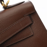 HERMES エルメス ケリー 28 外縫い 2WAY ショコラ □D刻印(2000年頃) レディース ヴォーエプソン ハンドバッグ Aランク 中古 銀蔵