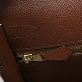 HERMES エルメス ケリー 28 外縫い 2WAY ショコラ □D刻印(2000年頃) レディース ヴォーエプソン ハンドバッグ Aランク 中古 銀蔵