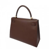 HERMES エルメス ケリー 28 外縫い 2WAY ショコラ □D刻印(2000年頃) レディース ヴォーエプソン ハンドバッグ Aランク 中古 銀蔵