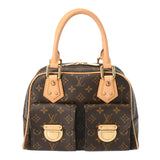 LOUIS VUITTON ルイヴィトン モノグラム マンハッタン PM ブラウン M40026 レディース モノグラムキャンバス ハンドバッグ ABランク 中古 銀蔵