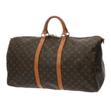 LOUIS VUITTON ルイヴィトン モノグラム キーポル バンドリエール 55 ブラウン M41414 ユニセックス モノグラムキャンバス ボストンバッグ Bランク 中古 銀蔵