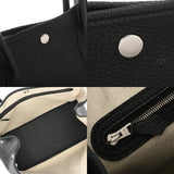 HERMES エルメス ガーデンパーティ PM ブラック D刻印(2019年頃) レディース ネゴンダ ハンドバッグ ABランク 中古 銀蔵