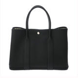 HERMES エルメス ガーデンパーティ PM ブラック D刻印(2019年頃) レディース ネゴンダ ハンドバッグ ABランク 中古 銀蔵