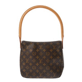 LOUIS VUITTON ルイヴィトン モノグラム ルーピング MM ブラウン M51146 レディース モノグラムキャンバス ワンショルダーバッグ ABランク 中古 銀蔵