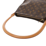 LOUIS VUITTON ルイヴィトン モノグラム ルーピング MM ブラウン M51146 レディース モノグラムキャンバス ワンショルダーバッグ ABランク 中古 銀蔵