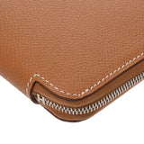 HERMES エルメス アザップロング シルクイン ゴールド シルバー金具 W刻印(2024年頃) レディース ヴォーエプソン 長財布 未使用 銀蔵
