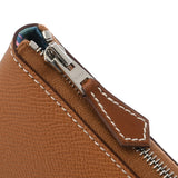HERMES エルメス アザップロング シルクイン ゴールド シルバー金具 W刻印(2024年頃) レディース ヴォーエプソン 長財布 未使用 銀蔵