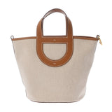 HERMES エルメス インザループ 23 エクリュ/ゴールド W刻印(2024年頃) レディース トワルアッシュ ヴォースイフト ハンドバッグ 未使用 銀蔵