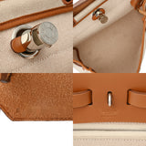 HERMES エルメス エールバッグ ジップ PM エクリュ/ゴールド B刻印(2023年頃) レディース トワルアッシュ/ヴァッシュハンター 2WAYバッグ ABランク 中古 銀蔵