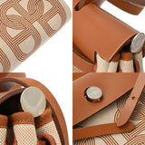HERMES エルメス エールバッグ ジップ PM エクリュ/ゴールド B刻印(2023年頃) レディース トワルアッシュ/ヴァッシュハンター 2WAYバッグ ABランク 中古 銀蔵