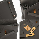 HERMES エルメス バーキン 30 エタン D刻印(2019年頃) レディース トゴ ハンドバッグ Aランク 中古 銀蔵